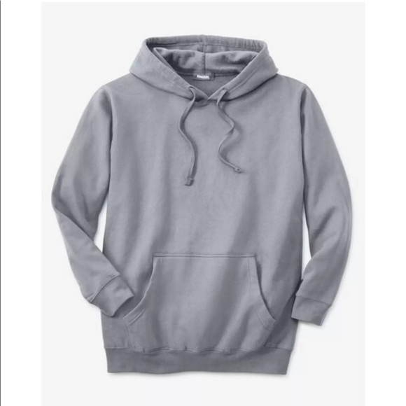 King Size Big Men's Fleece Pullover Hoodie - Picture 3 of 3